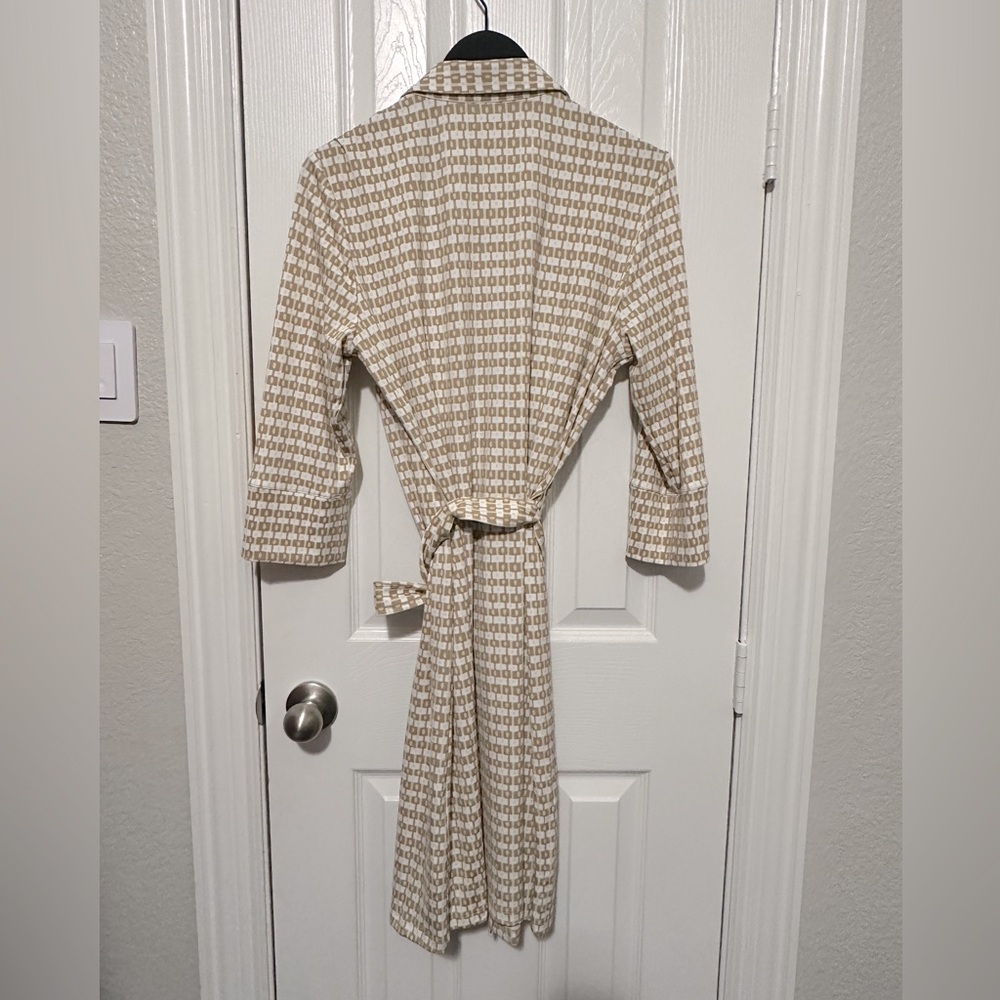 J. McLaughlin Beige Patterned Mini Dress - Picture 4 of 4
